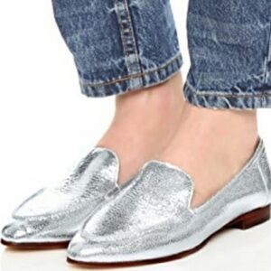 Kate Spade Metallic Silver Flats